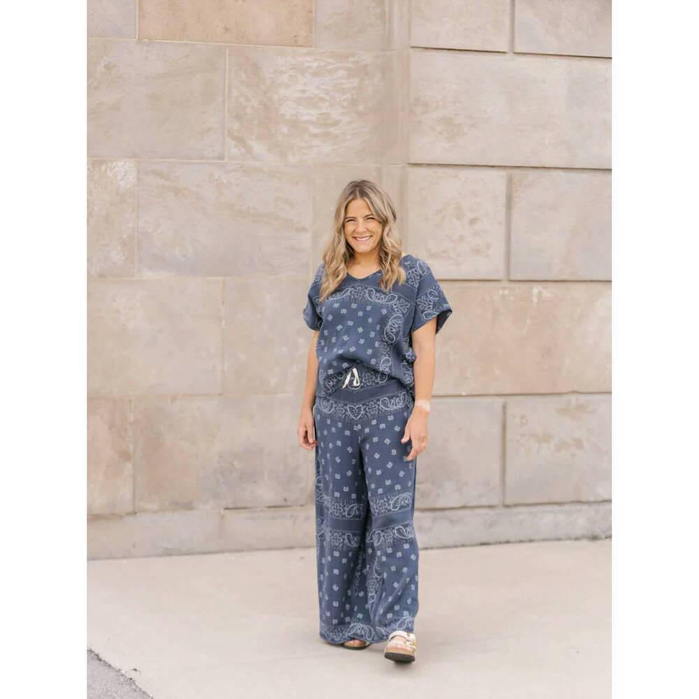NEW SHANNON PASSERO bandana pant in navy